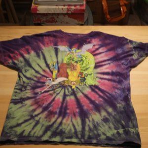 Rick and Morty Adult Swim Tie Dye Graphic T-Shirt